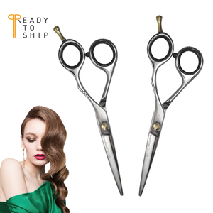 Tijeras de Peluquería Profesionales de 5.5, 5.75, 6 y 7 Pulgadas, Hojas Rectas y Convexas Afiladas, Acero Inoxidable Japonés - Product Image 6