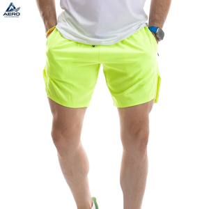 Pantalones Cortos Deportivos para Hombre, Color Verde, Duraderos, Anti-Sudor, Ligeros, Cómodos para Entrenamiento, Precio al por Mayor - Product Image 1