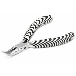 คีมปากแหลมสแตนเลส ลายม้าลาย ด้ามจับสบาย พร้อมสปริงคู่ สำหรับทำสร้อยข้อมือ - Product Image 1