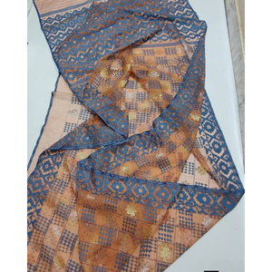 Sari Jamdani traditionnel en coton du Bangladesh pour femme, coupe classique, infroissable, anti-humidité, séchage rapide, protection solaire, idéal pour les fêtes - Product Image 6