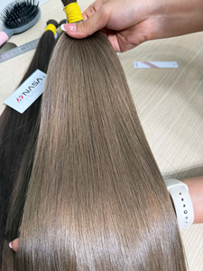 สินค้าขายดีปี 2026 ผมต่อเวียดนามแท้ 100% สีอ่อน คุณภาพสูง ไม่หลุดร่วง แบบเย็บสองชั้น - Product Image 4