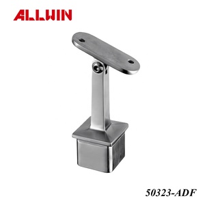 อุปกรณ์ยึดราวจับสแตนเลสสีดำด้านคุณภาพสูง รูปทรงสี่เหลี่ยม สำหรับภายนอกอาคาร ใช้กับราวบันไดระเบียง - Product Image 3