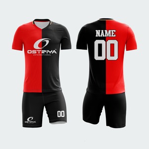 New Design Custom Printed Unisex Anti-Bacterial 100% Polyester Short Sleeve <b>Soccer</b>/football Jersey Uniform Kit Front OEM Service - Product Image 6