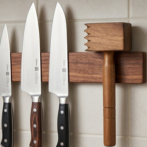 Wholesale Price Premium Teak Wood Meat Mallet Handcrafted Dual Sided Tenderizer Eco Friendly Steak Hammer Kitchen Utensil - Product Image 5