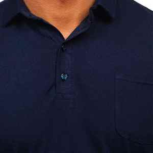 Camiseta polo personalizada con logotipo, de secado rápido, color sólido, para oficina, trabajo, deporte, informal. - Product Image 3