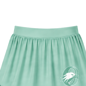 Mint <b>Green</b> Cheerleading <b>Skirt</b> <b>Pleated</b> Athletic Uniform <b>Skirt</b> With Striped Trim Team Performance Wear Custom Sports Apparel - Product Image 4