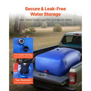 Bolsa de Almacenamiento de Agua Plegable de 142.7 Galones, Bolsa de Hidratación de PVC 1000D, Resistente al Desgaste y a Fugas, para Camping - Product Image 4