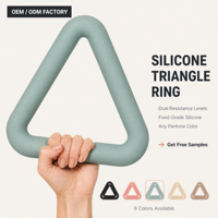 Anneau ergonomique en silicone triangulaire, poids 7lb 10lb, noyau en fonte, poignée antidérapante pour entraînement de force, salle de sport à domicile
