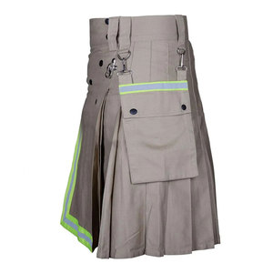 Kilt tactique moderne en mélange de coton fait main pour pompiers, style Highland 2026 - Product Image 1