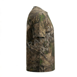 Camisetas de Caza Personalizadas, Camisa de Pesca con Camuflaje, Material Elástico Transpirable y Cómodo, Camisetas de Caza de Manga Corta con Efecto Deslavado - Product Image 3