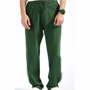 Classic Straight Men Trousers Leg Pants Soft Fabric Comfortable Fit Casual Style Breathable Material Modern Everyday Wear - Product Image 1