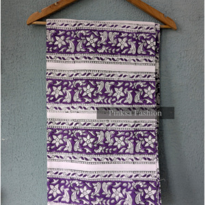 Tela de Algodón Voile Estampada con Flores Púrpuras, Diseño Personalizado, Transpirable y Suave, para Marcas de Moda - Product Image 2