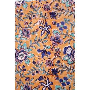 Tissu de vêtement imprimé par blocs faits à la main 100% pur coton - Product Image 2