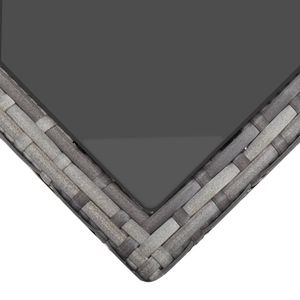 Set da Giardino in Rattan Grigio con Coperture Rimovibili, Arredamento da Esterno per 6 Persone, Design Contemporaneo - Product Image 5