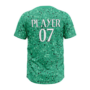 เสื้อเบสบอลสั่งทำขายส่งแบบ 2 กระดุม แขนสั้น ชุดทีม ซับลิเมชั่น เสื้อกีฬา ผู้ผลิต OEM - Product Image 6