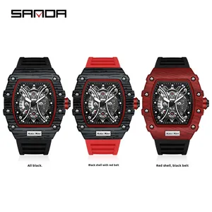 Reloj de Cuarzo Cuadrado para Hombre con Función de Calendario Luminoso, Reloj de Pulsera Moderno y Casual - Product Image 4