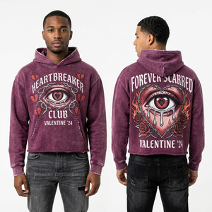 Sweat-shirt à capuche oversize pour homme, coupe droite urbaine, pull épais vierge, fournisseur de mode streetwear personnalisée - Product Image 5