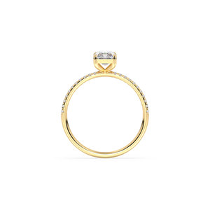 Bague REYES en or massif 14 carats avec diamant de laboratoire HPHT CVD, clarté VVS, certification IGI, bijoux élégants de créateur - Product Image 5