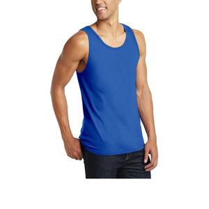 Camisetas sin mangas de entrenamiento informales para hombre de talla grande al por mayor, 100% algodón, diseño de logotipo personalizado, tejido transpirable, estampado para correr y Fitness - Product Image 1