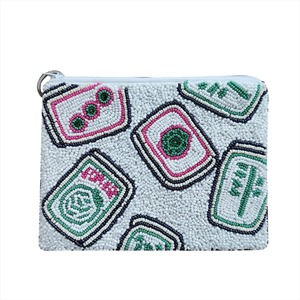 Sac de soirée de luxe en toile perlée, brodé de perles de rocaille, sac à main de créateur tendance, pochette de soirée, sac à main de déclaration avec fermeture éclair, personnalisable - Product Image 4