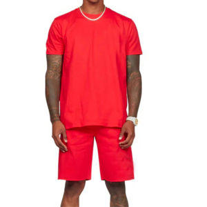 Nouveaux ensembles décontractés pour hommes : T-shirts à manches courtes et shorts, ensembles de survêtements unis, vêtements de marque pour hommes, ensembles 2 pièces - Product Image 2