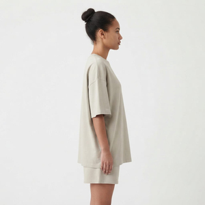 Women's Solid <b>Twin</b> <b>Set</b> 2-Piece Casual Summer Outfit with Shirt & Shorts Breathable Daily Wear Streetwear Style Lightweight Women - Product Image 3