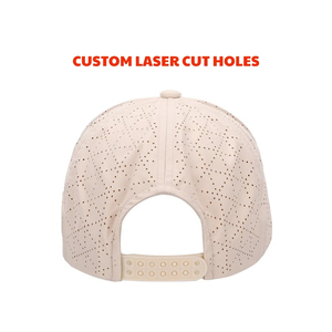 Gorra de Golf Personalizada OEM, Transpirable e Impermeable, con Perforaciones Láser, 5 Paneles, Logotipo Personalizado, Cierre Ajustable de Plástico - Product Image 6