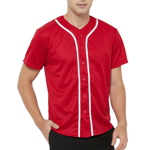 Maillot et T-shirt de baseball unisexe personnalisables avec nom et logo d'équipe – Vêtements de sport respirants avec service OEM - Product Image 5