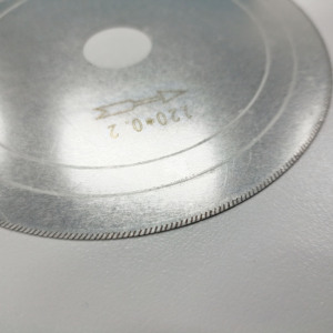 Lame de découpe diamantée fine turbo 100/110/120/150mm blanche OEM pour la découpe et le façonnage du jaspe/agate/cristal - Product Image 3