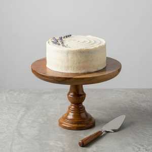 Luxury Solid Wood <b>Cake</b> Stand Eco-Friendly <b>Cake</b> <b>Mold</b> with Glass Cover Multi-Functional Round Dishwasher Safe for Kitchen - Product Image 2