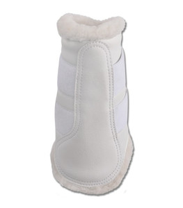 Bota de Neopreno Blanca con Diseño Antideslizante para Protección de Patas de Caballo - Product Image 1