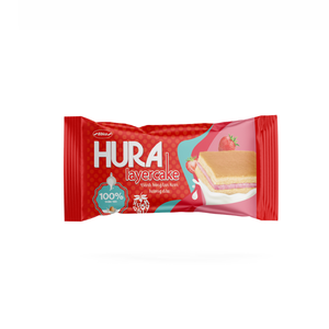 Gâteau aux fraises Hura en couches 150g, gâteau éponge aux fraises moelleux, prix compétitif, vente en gros, export - Product Image 2