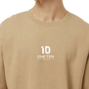 Sweat-shirt à col rond pour homme, en molleton doux, style classique, décontracté, streetwear urbain, fournisseur en gros - Product Image 3
