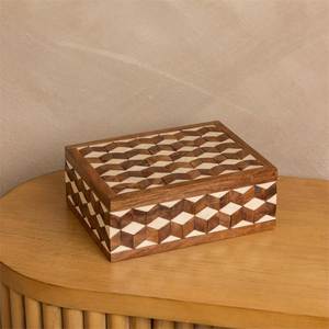 New Arrival Modern Handcrafted Floral Pattern Bone Inlay Jewelry <b>Trinket</b> Storage <b>Box</b> Non-Toxic Waterproof Eco-Friendly Light - Product Image 4