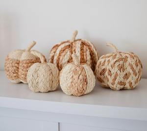 Cesta de Calabaza de Mimbre Ecológica con Forma de Calabaza para Decoración de Halloween, Cesta de Almacenamiento para Niños - Product Image 2