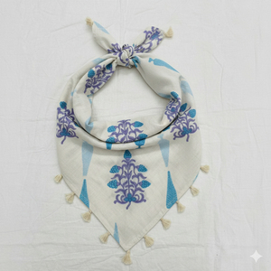 Foulard en coton artisanal traditionnel à motif de jardin pour femme, vente en gros pour entreprises - Product Image 1