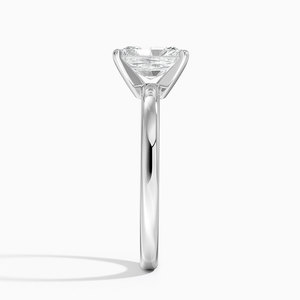 SOJ <b>Ring</b> 01 Radiant Cut 925 <b>Silver</b> Rhodium Plated Big <b>Stone</b> Prong Set Solitaire Engagement <b>Ring</b> GRA Certified 2ct D Moissanite - Product Image 3