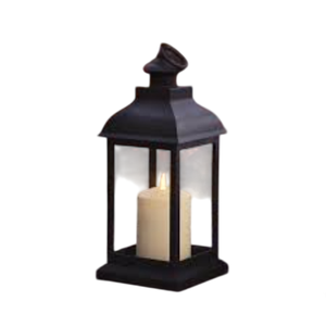Lanterne à bougie de style vintage en métal et verre pour la décoration de la maison, lanterne suspendue en fer noir mat avec poignée, décorative classique - Product Image 4