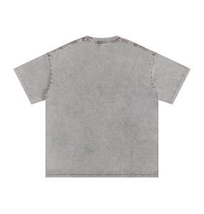 เสื้อยืดคอตตอนฟอกทรงโอเวอร์ไซส์ พิมพ์โลโก้ตามสั่ง สไตล์สตรีทแวร์ แขนสั้น ทรงหลวม ใส่ได้ทั้งชายและหญิง - Product Image 4