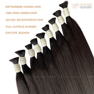 Extensiones de cabello Remy vietnamita crudo puro 100% cutícula alineada a granel recto de larga duración cabello humano virgen al por mayor - Product Image 3