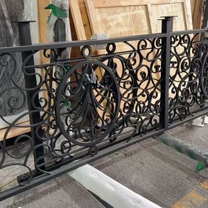 Kits de garde-corps en <span class=keywords><strong>fer</strong></span> <span class=keywords><strong>forgé</strong></span> préfabriqués Prima, installation facile, clôture en <span class=keywords><strong>fer</strong></span>, escaliers de terrasse - Product Image 1