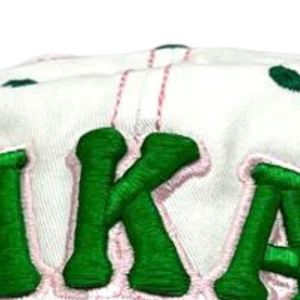 Gorra de Béisbol AKA Blanca y Verde con Letra Bordada, Dos Tonos, Ajustable, de Algodón, Estilo Casual, Vintage, para Hombre - Product Image 4