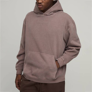 <b>Custom</b> Screen Print Design Cotton Fleece Sun Fade Men's Graphic Hoodies Streetwear Pullover Sweatshirt Manufacturer Supplier OEM - Product Image 1
