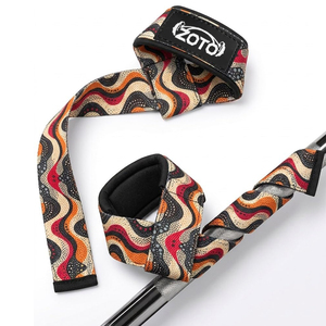 Correas de Levantamiento de Pesas de Neopreno Acolchadas con Cinta de Algodón Antideslizantes para Gimnasio, Proveedor de Correas de Powerlifting Unisex - Product Image 1
