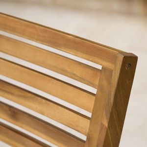 Set di 2 Sedie da Pranzo in Legno KD Hermosa per Uso Esterno in Giardino - Product Image 2
