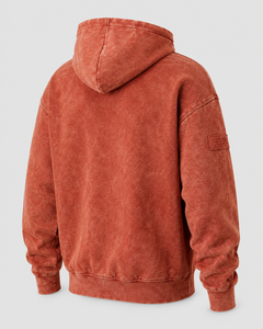 Sudadera con Capucha Oversize Active Squad para Hombre, Algodón French Terry, Casual, Otoño, Rojo Granate, Diseño con Bolsillos, Venta al por Mayor - Product Image 2