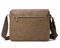 Sac messager léger en toile épaisse Navrit Creation, grande capacité, bandoulière réglable, logo, motif uni, fermeture à boucle