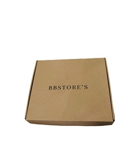 Vietnam Manufacturer's <b>Recyclable</b> 3-Layer Corrugated Paper Self Erecting Carton <b>Box</b> 30*25*6 Size Flexo Logo Print Customizable - Product Image 1