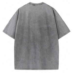 T-shirt oversize délavé à l'acide pour homme et femme, collection Urban, coton doux personnalisé pour la fabrication de marques privées - Product Image 2
