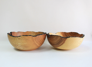 Frutero de Madera Natural de Primera Calidad, Resistente al Calor, con Borde Negro Quemado, Decorativo, Estilo Wabi - Product Image 3